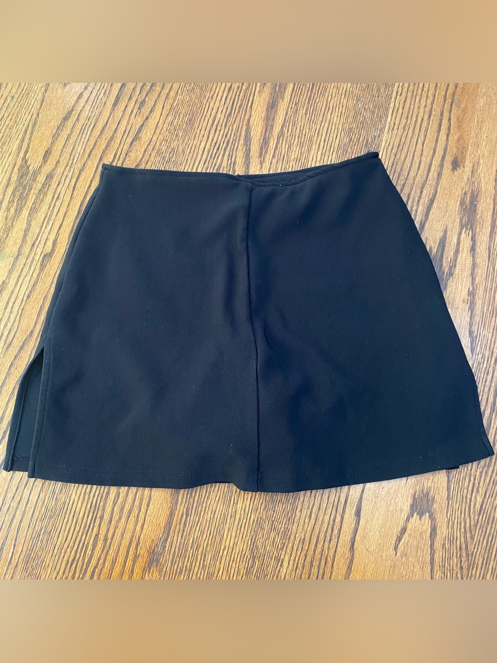 Vintage Rave Black Ribbed Skort - Picture 5 of 8